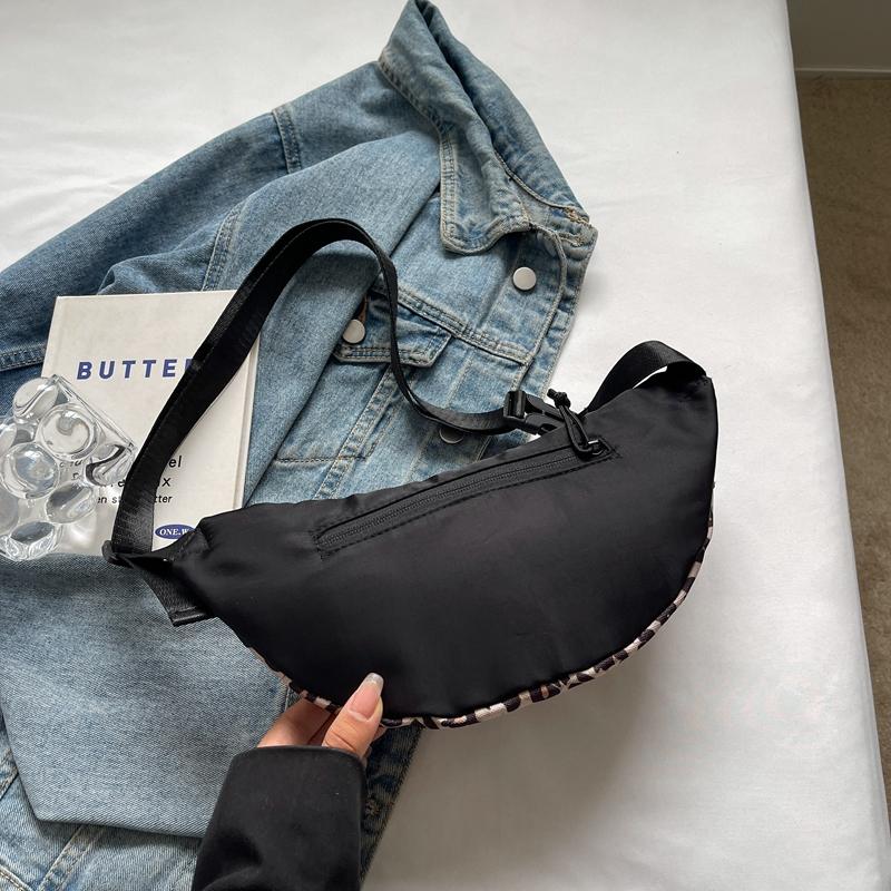 Γυναικεία τσάντα στήθους με στάμπα Leopard Τσάντα ώμου πολλαπλών λειτουργιών Τσάντα χιαστί