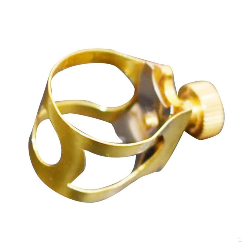 Alto Saxophone Ligature Metal Sax Clamp for Saxophonists, Performance, Rehearsal,