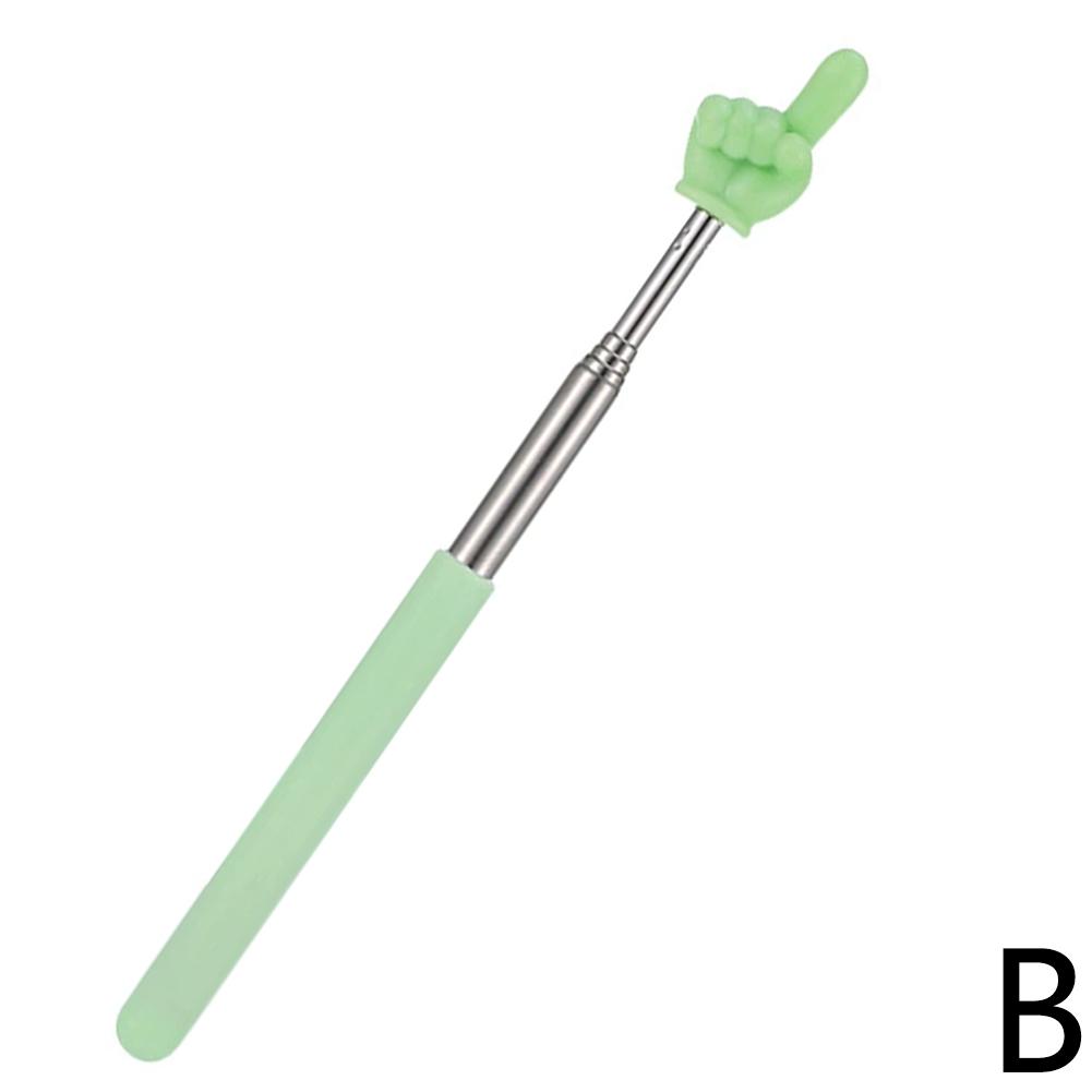 

Steel Teaching Pointer Telescopic Rod Finger Design Teaching Stick Finger Reading Sticks Whiteboard Teaching Pointer Sticks зелёный