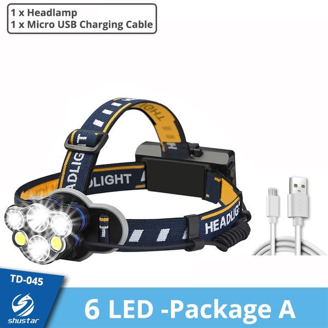 2 Modi Super Helle LED Scheinwerfer Wiederaufladbar 5000 Lumen für Jagen