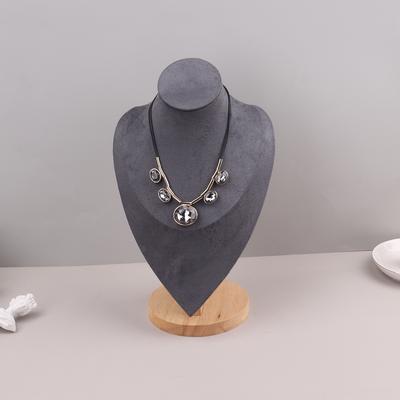 Catifea portret colier display pandantiv organizator bijuterii stand bijuterii manechin bust colier pandantiv vitrine