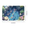 3D Vibrant Koi Fish Doormat Non-Slip Kitchen Bath Mat Bedroom Balcony Floor Door Entrance Carpet Rug