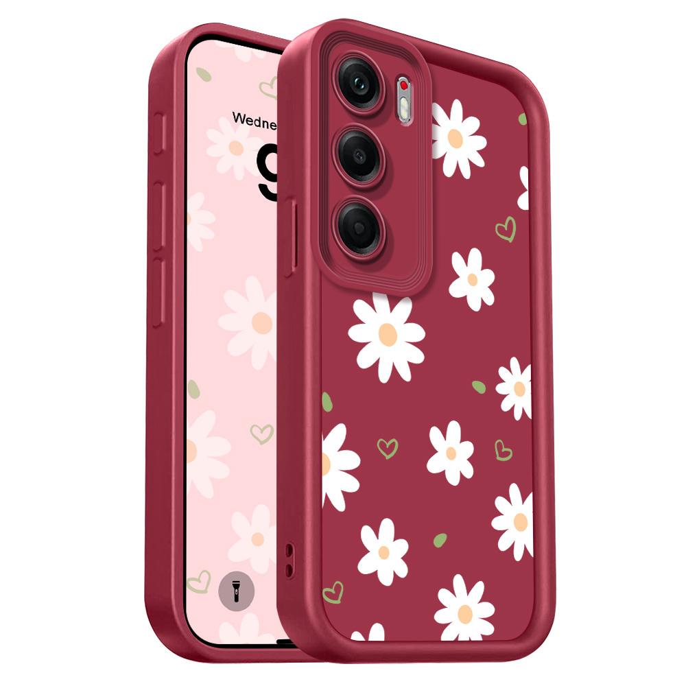 

Floating Daisies Phone Case For Infinix Tecno Camon 40 30 20 Pro Pova 7 6 Ultra Neo Spark 30C 20C 10 4G 5G Staircase Soft Cover Tecno Camon 30 4G винный