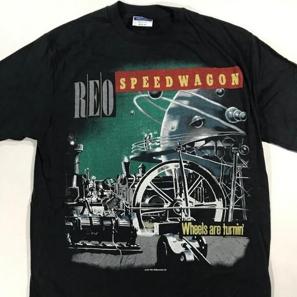 Vintage 1984 REO Speedwagon Band Tour Tee EM012 XXXXL