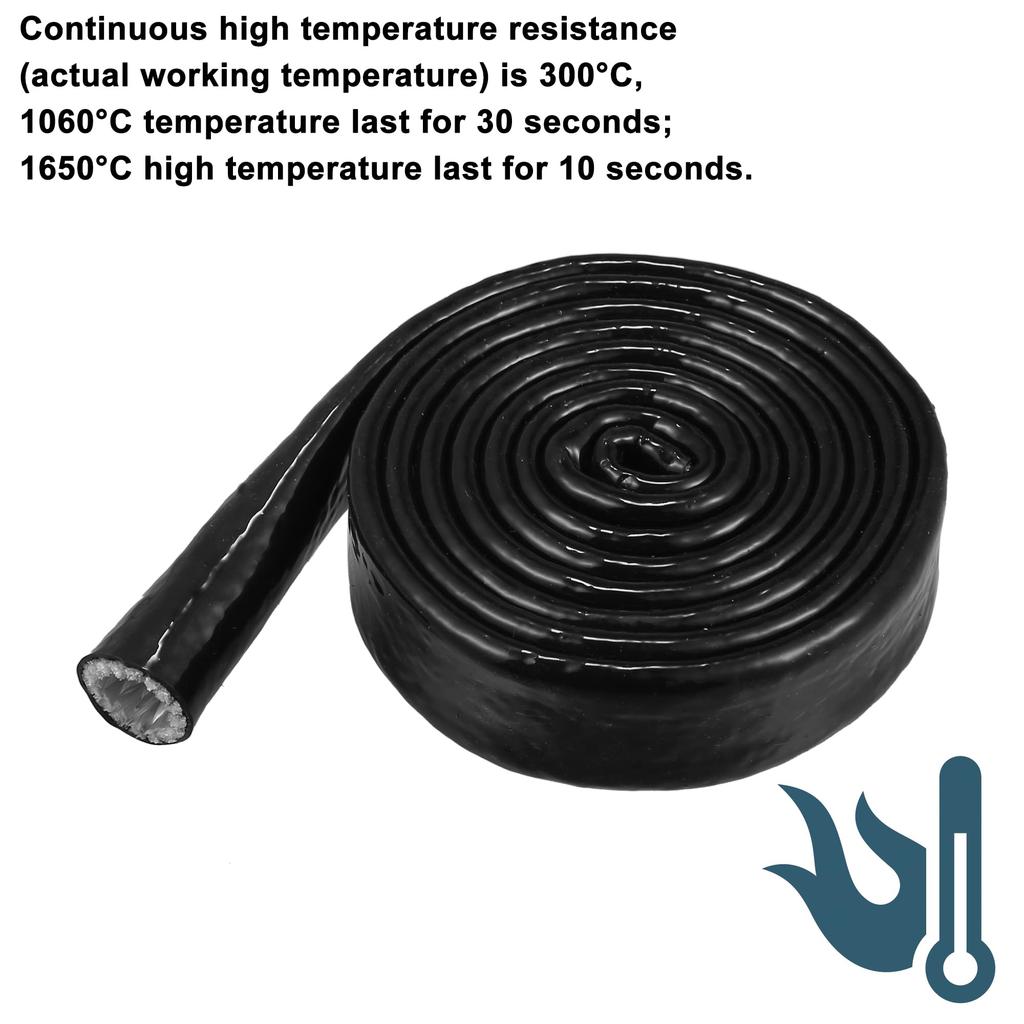 X AUTOHAUX Fuel Hose Protective Cover for Cars, Insulation Pipe, Protective Cover, Heat Shield