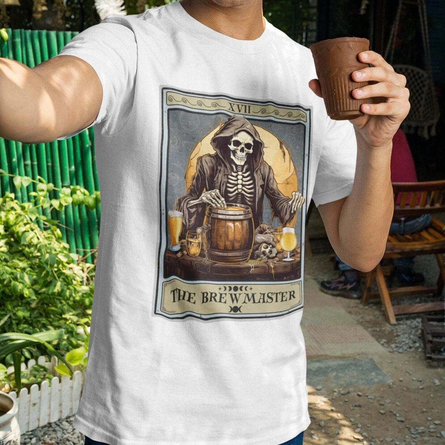 The Brewmaster Tarot Card Shirt, Homebrewer Beer Lover 2XL