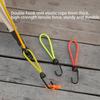 6mm Elastic Drawstring Hook Nail Hooks Pull Rope Buckle Tents with Camping Rubber Wind Cord Bungee Cords