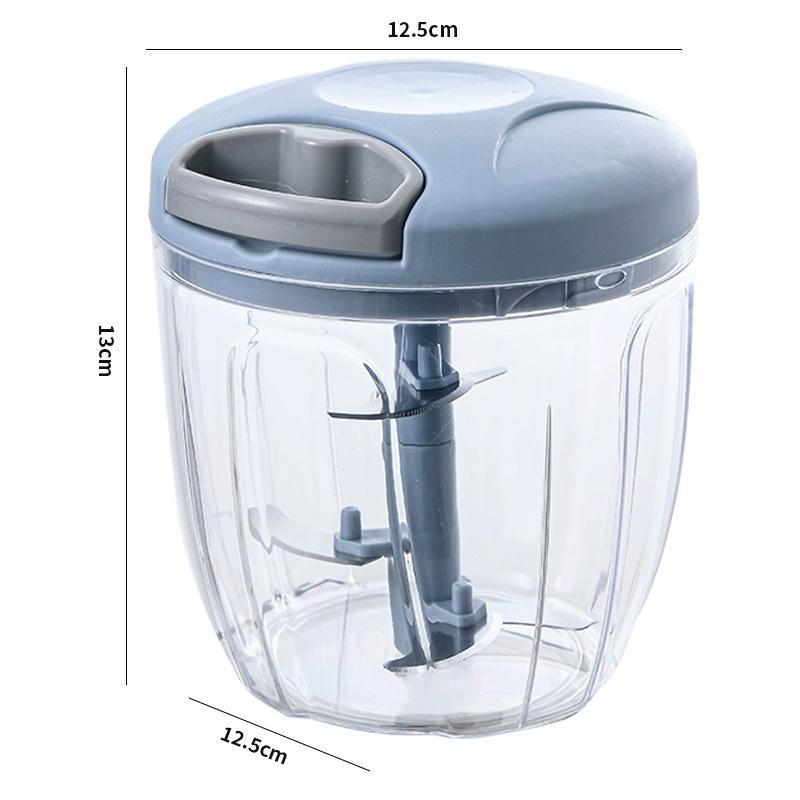 Multifunctional Garlic Chopper & Press Set - 500/900ML Manual Meat Mincer + Vegetable Onion Cutter | Kitchen Cooking Accessories
