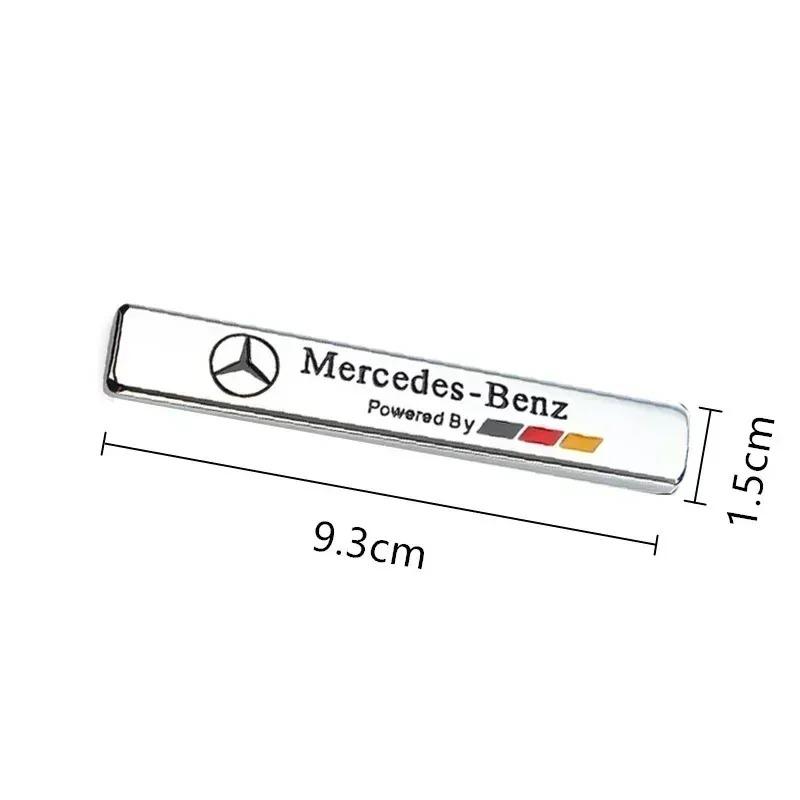 CRB1 3D Metal Car Logo Stickers Side Fender Tail Trunk Styling Accessories For Mercedes Benz AMG W204 W205 W203 W211 W212 W213 W201