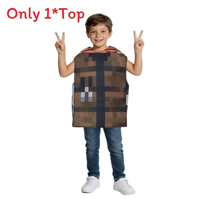 Minecraft Hell Gate Cosplay Costume For Kids With Soft Fabric And Performance Suit