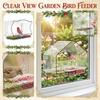 Transparent Bird House Outside The Window Wild Bird Watching House Garden Decoration Bird Feeder