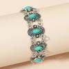 Tribal Turquoise Bracelet Ethnic Style Bohemian Bangles Exaggerated Wide Bangle  Decoration