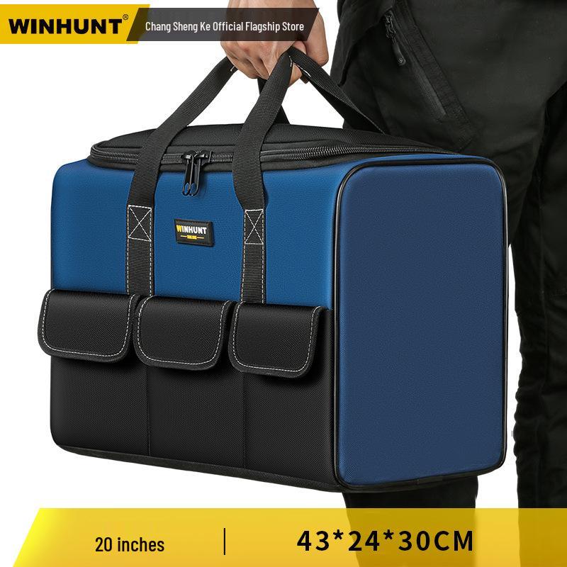 Everwiner Durable Canvas Tool Bag for Woodworking and Car Repairs