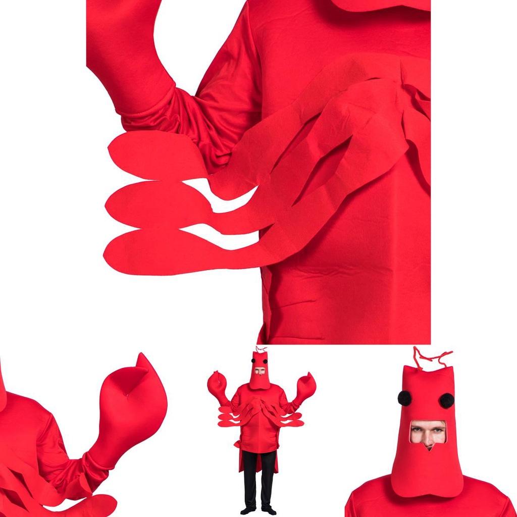 Red Lobster Performance Costume Vibrant Cosplay Prop Perfect For Halloween And Stage Shows