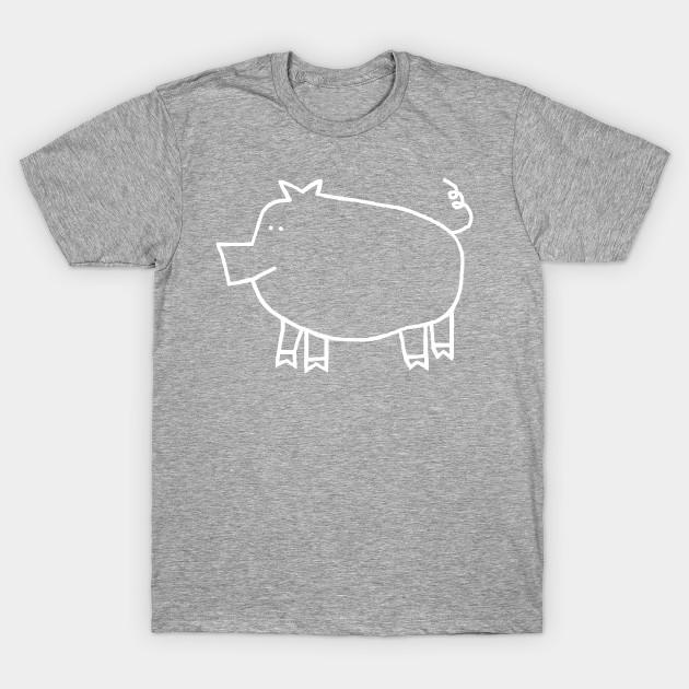 Unisex Fashion TShirt Ghost Pig Print TShirt Plus Size XS-6XL T-Shirt 100%Cotton Tops O Neck Short Sleeve Tees