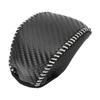 HOPESPANNER Stick Shift Handle Gear Shift Knob Cover for Toyota RAV4 Black Carbon Fiber with Beige Faux Leather 1-Piece Protector, Anti-Slip