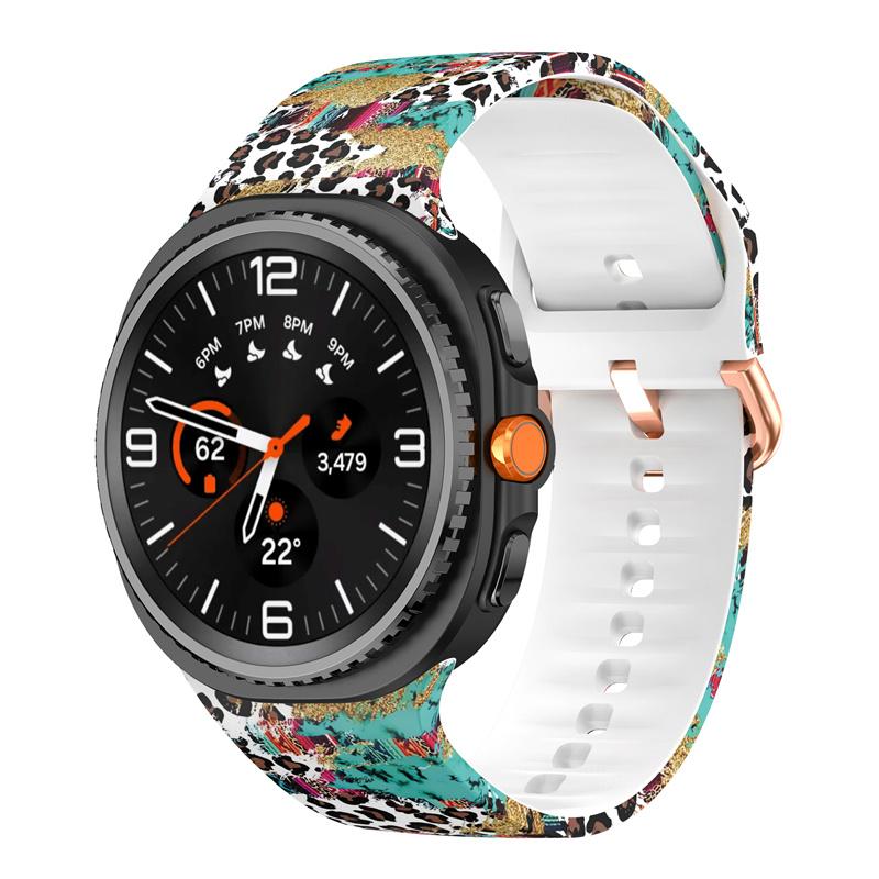 Printing Silicone Strap For Samsung Watch 8 Band Galaxy Watch 8 Classic Watchband Replacement No Gap Galaxy Watch 8 Correa