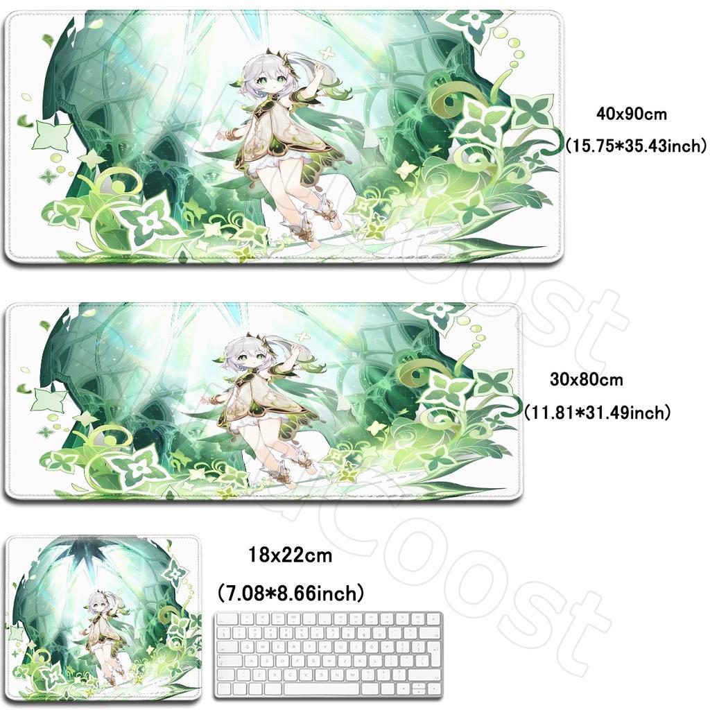 HD Printing Genshin Impact Mousepad Kawaii Anime Game Nahida Desk Mat Laptop Gaming Mouse Pad XXL 180x220mm 900x400mm Mousepads