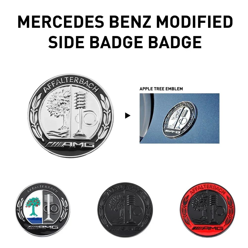 BVZ1 Car Sticker 45/65MM for Mercedes Benz Amg W204 W205 W211 W212 W213 W203 W176 Metal Car Body side windows Door Rear Pillar Decora