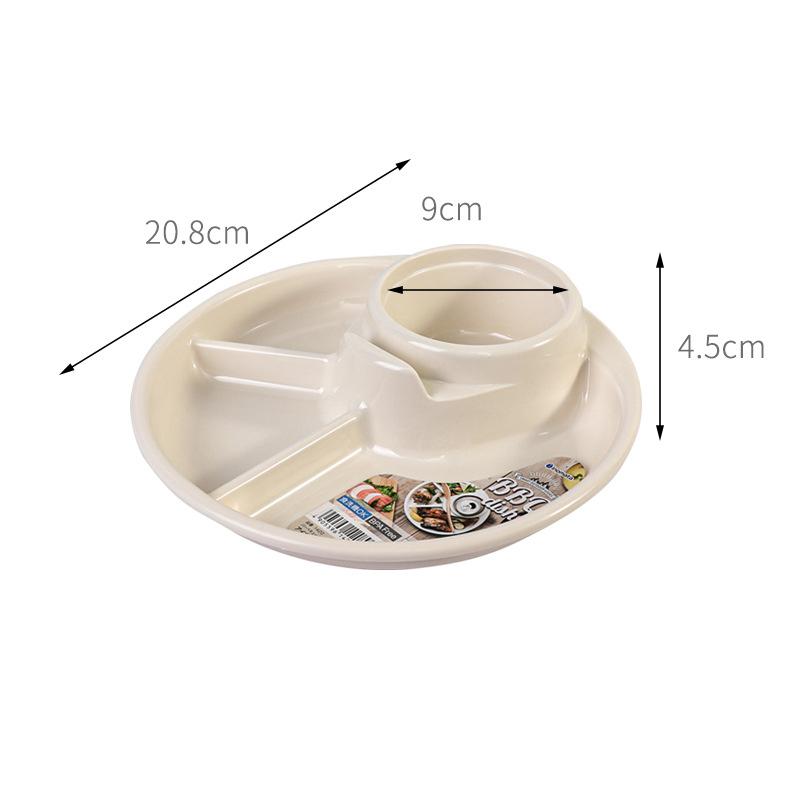 4 Grid Plates For Food Child Kids Dinner Fruit Tray Snack Box Set Dinnerware Dining Compartment Plate Serving Dishes Salad