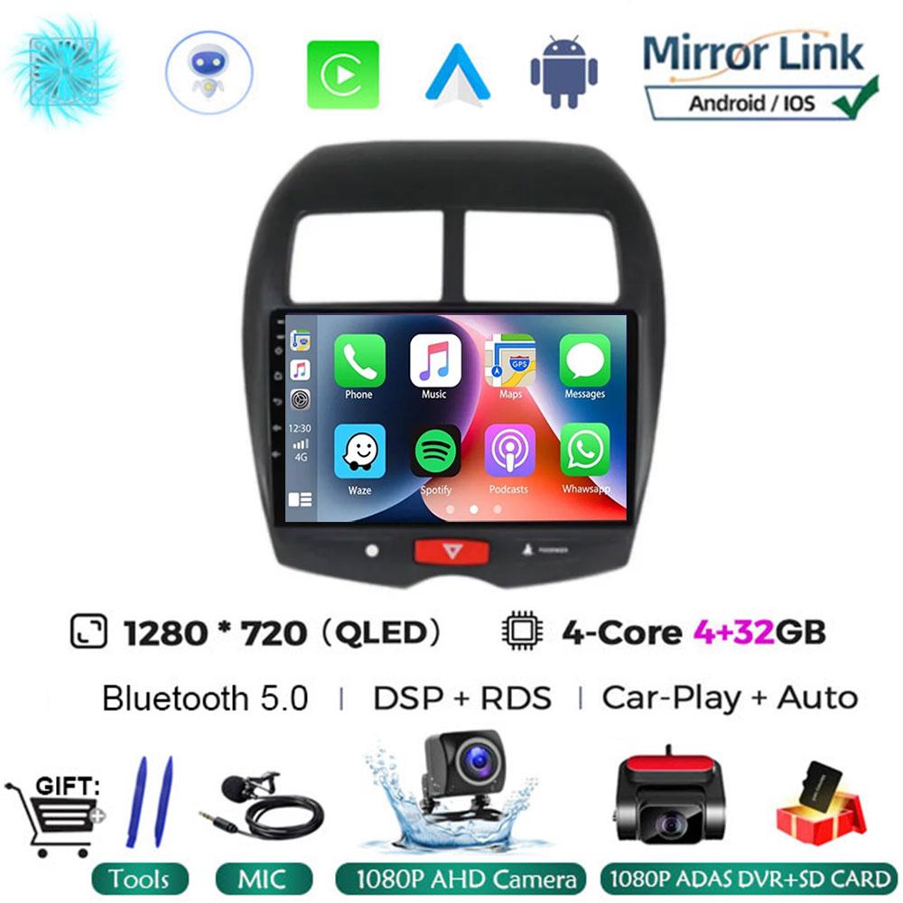 Android 14 For Mitsubishi ASX 1 2010 - 2013 2014 2015 2016 Multimedia Car TV Vehicle Video GPS Navigation Stereo Radio NO DVD