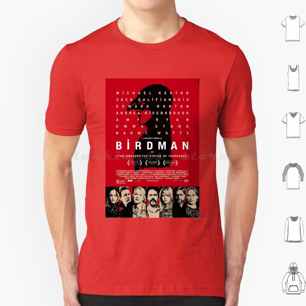 Birdman Or The Unexpected Virtue Of Ignorance Movie Shirt T Shirt Big Size 100 Cotton Movies Birdman Birdman Movie