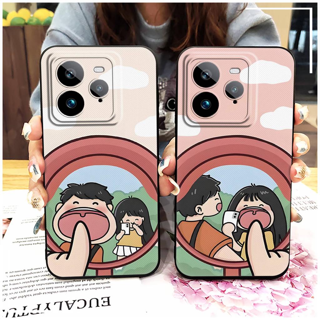Cartoon Silicone Phone Case For Realme GT7 Pro TPU Shockproof Couple Phone Pouch Anti-dust Full Wrap Soft Case Graffiti