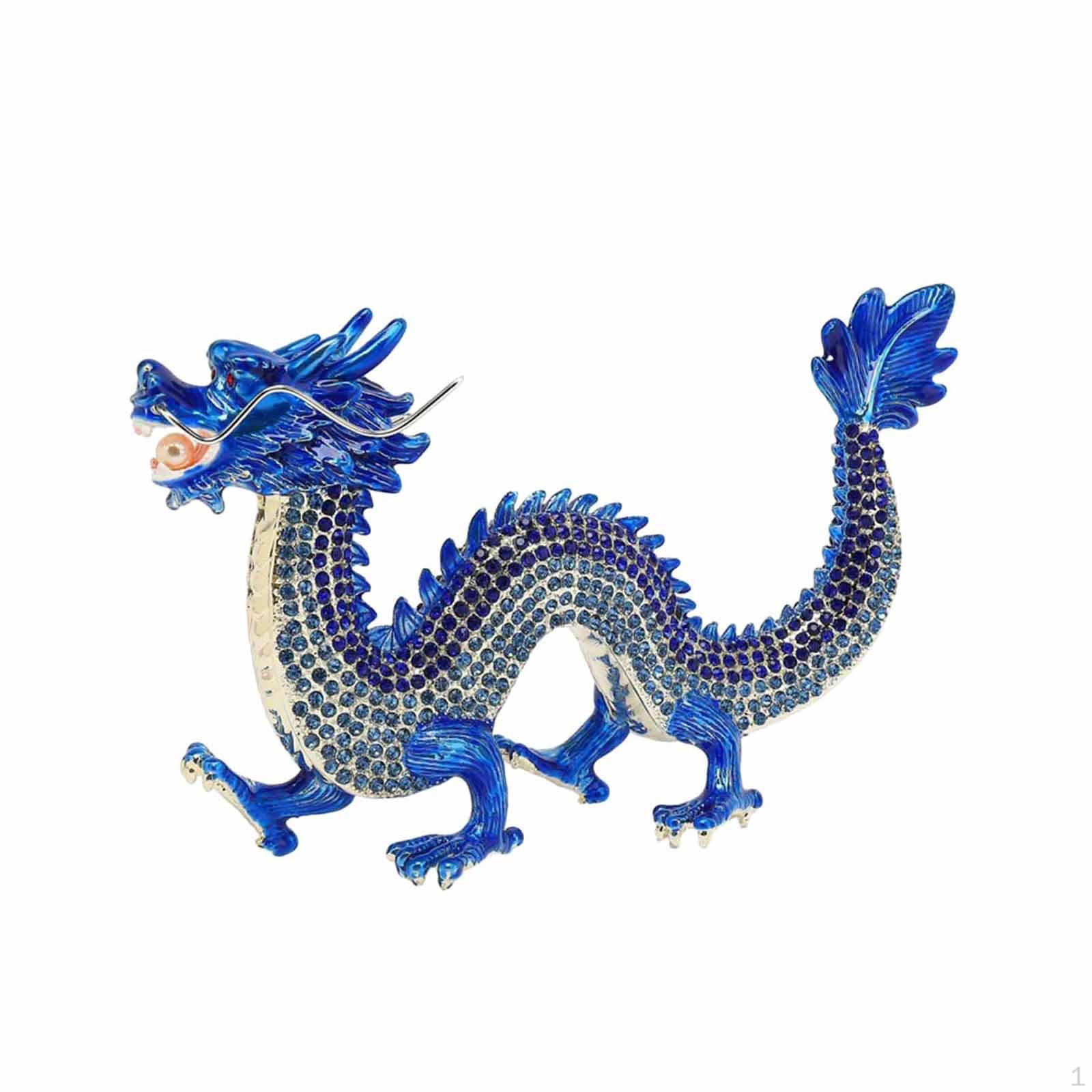 

Chinese Dragon Figurine for Desktop Display синій