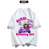 Gabby Dollhouses Dad Mom T-Shirt Adult Top Man Woman Summer Parent-child Clothing Tee Family Clothes Cartoon Anime Birthday Gift
