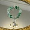 Chinesischer Stil Grüne Perlenarmbänder für Damen Vintage Temperament Schmetterling Stern Quaste Armband Schmuck Zubehör Geschenke