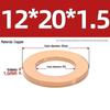 Pure Red Copper Gasket Sealing Ring for Marine Instruments, Metal Flat Washer M3-M60mm