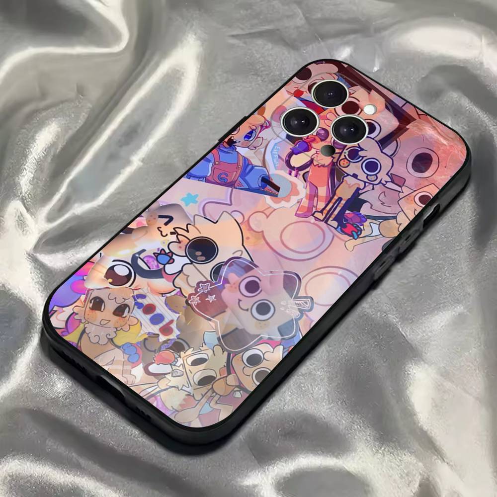 

Чехол для телефона Goob D-Dandys World для iPhone 16,15,14,13,12,11,Pro,Max,Plus,X,XS,SE4,E,Mini, Мягкий Черный Чехол iPhone16promax
