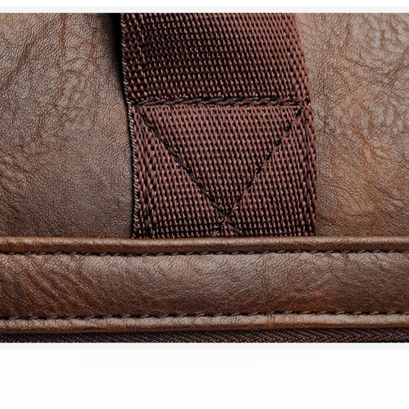 Men's New Business Laptop Bag Fashion Men's One-shoulder Messenger Briefcase Large-capacity Retro Shoulder Bag