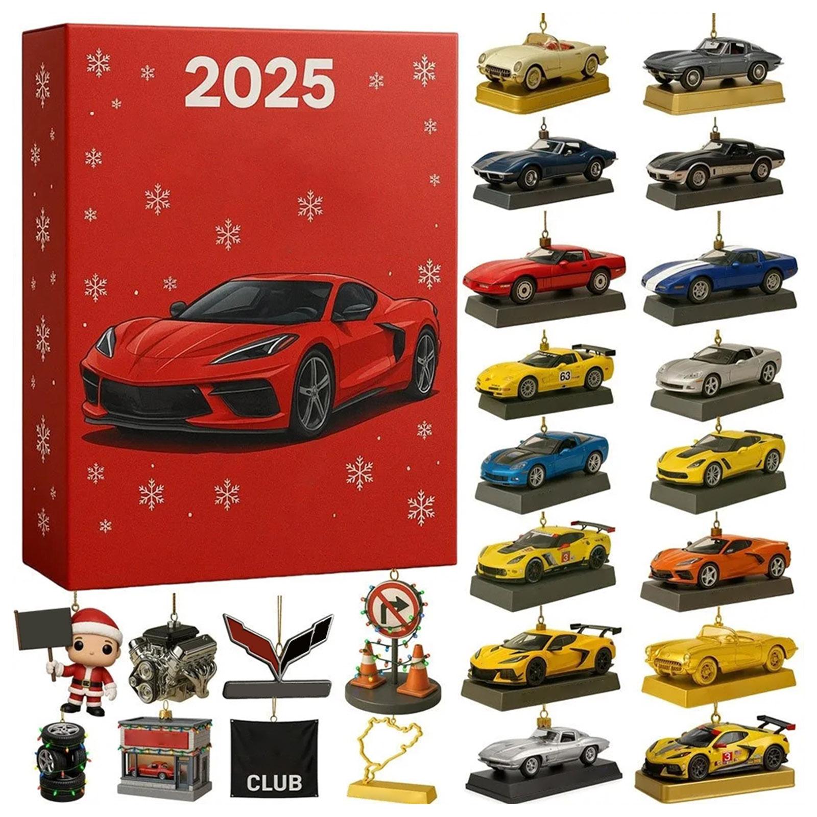 

Календарь ожидания включает 24 рождественских украшения. Календарь прибытия Обратный отсчет до Рождества One Size