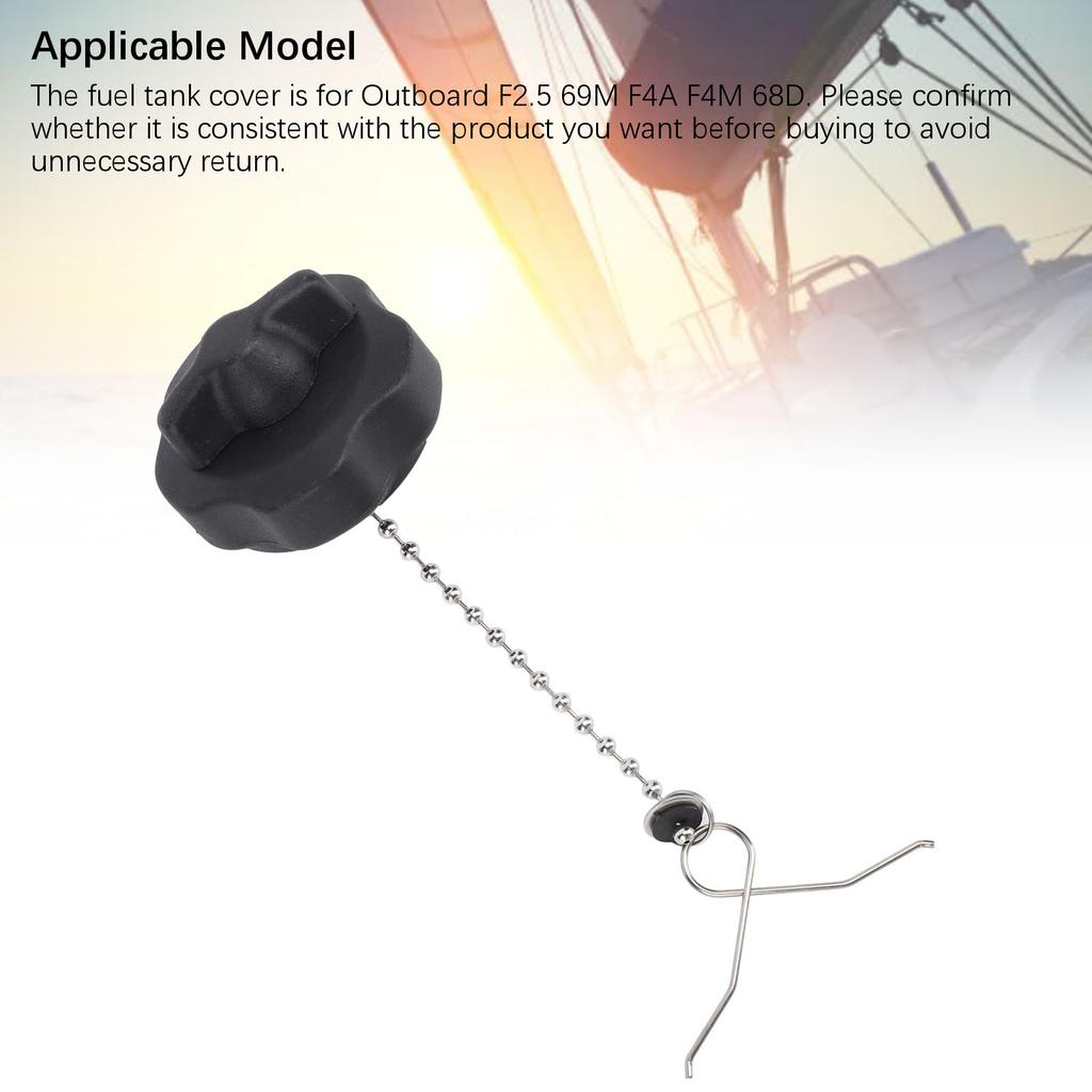 Marine Fuel Tank Cap 67D‑24610‑02 42mm Thread Excellent Sealing Boat Fuel Tank Cover Cap for Outboard F2.5 69M F4A F4M 68D