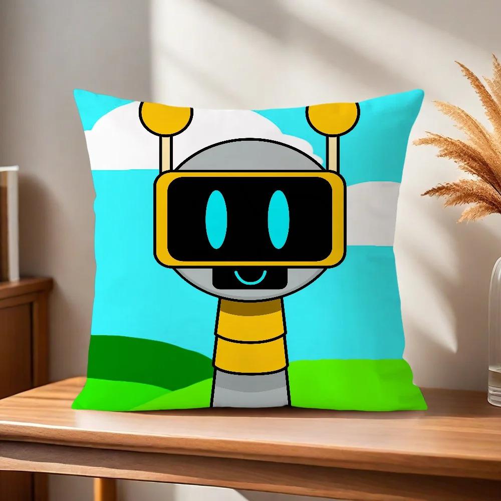 S-Sprunki Game Pillowcase, Sofa Chair Cushion Cover, Bedroom Room, Child Dormitory Home Decoration, Gift