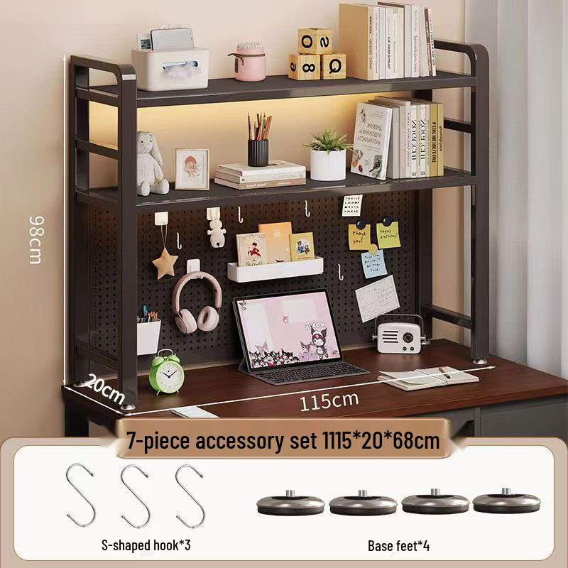 Iron Art Pegboard Bookshelf & Desk Organizer for Home or Dorm