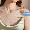 BAMOER Solid Gold Over 925 Silver Chain Necklace for Women Girls, Stackable Round Snake Chain For Daily DIY Pairing
