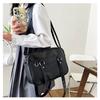 Japanese Style JK Handbag Shoulder Bag PU Leather Simple Handbags Crossbody Bag Itabag Single Bag for Women Student