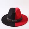 Popular European and American Classic Double-color Wide-brimmed Top Hat Men's and Women's Fashion OL Style Cowboy Hat Jazz Hat
