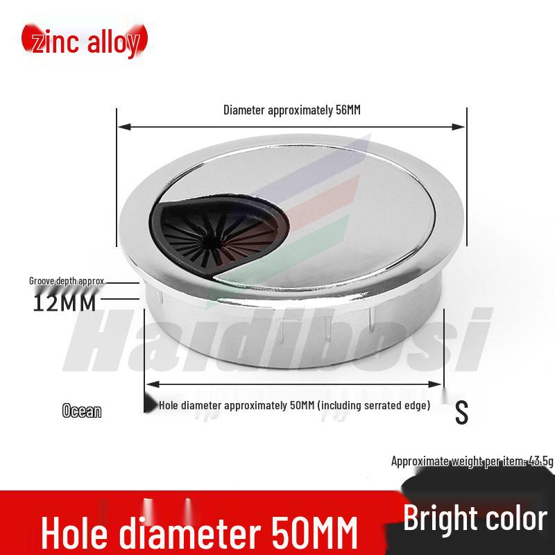 Desktop Cable Management Grommet Cover – Round Hole Sealing & Decoration