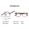 TUREZING Presbyopia Eyeglasses For Men For Women Stylish Pattern HD Metal Hinges Cozy To Wear Portable Diopter Diopter Eyeglasses