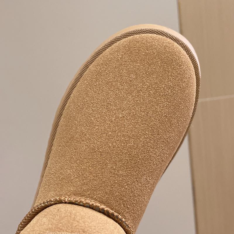 2023 Damen Winter Schneestiefel mit dicker Sohle und Plus-Samt - Koreanischer Stil Lässige Kurze Stiefel