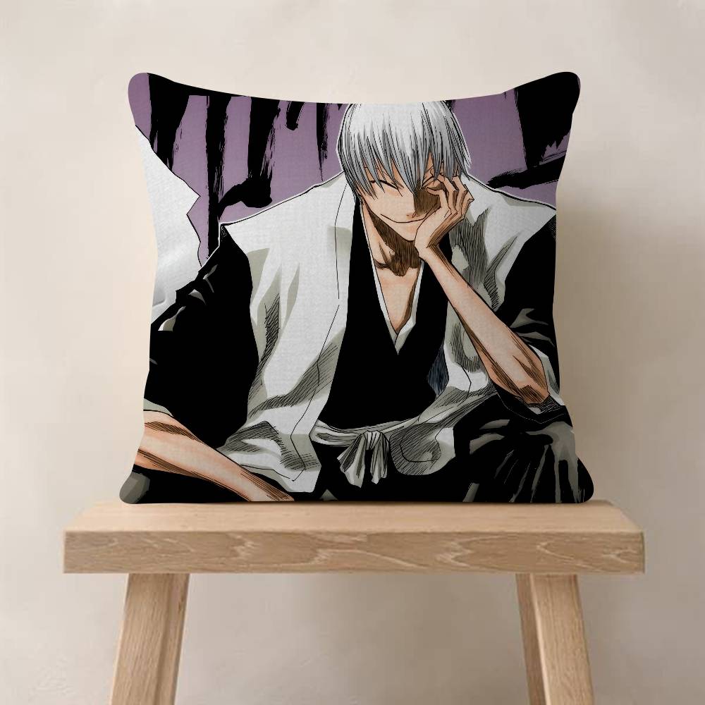 Anime Gin Ichimaru Bleach Cushion Cover 30x50 Polyester Sofa Cushions Decorative Throw Pillows Home Decoration Pillowcover 30x30cm