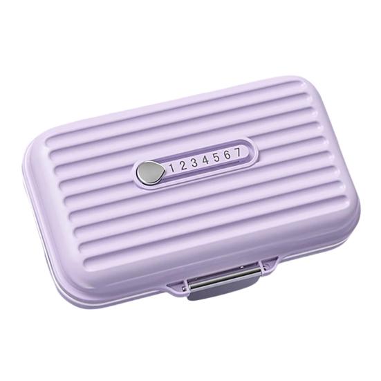 xiaobudian 7 Compartments Pill Box, with Sealing Ring And Lock Buckle, Waterproof Double-Layer Medicine Organizer, for Travel Daily Use