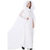 Halloween White Ghost Bride Costume, Masquerade Ghost Festival Vampire Cape Dress Costume