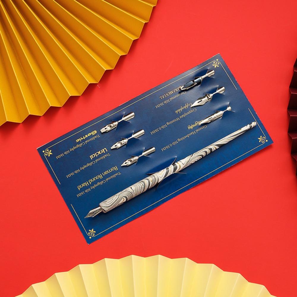 Stainless Steel Tip Dip Pen Kit With Holder Comic Dip Pen Portable Signature Pen  Students