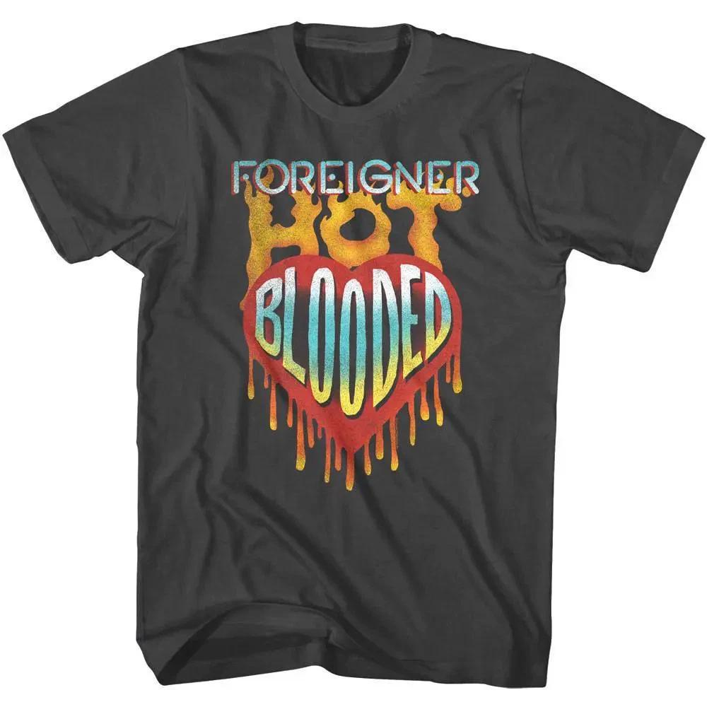 Foreigner Hot Blooded Men s T Shirt S