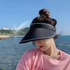 Summer Outdoor Sun Protection Visor Hat Korean Style Wide Brim UV Protection for Cycling Sports and Outdoor Activities