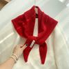 Women's Wool Knitted Triangular Shawl Scarf - Autumn/Winter Multifunctional Warm Headscarf